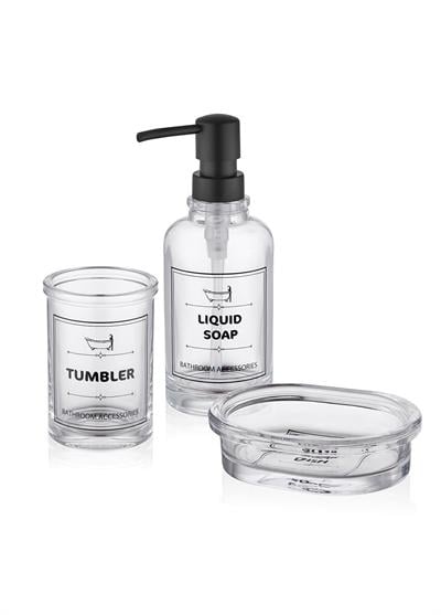 The Mia Clear Banyo Seti 3 Parça