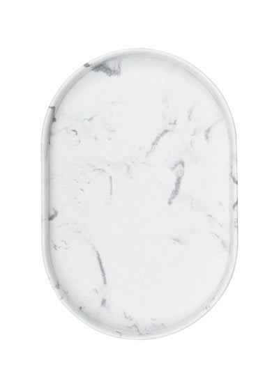 The Mia Marble Banyo Tepsisi Beyaz 30x20x3 cm