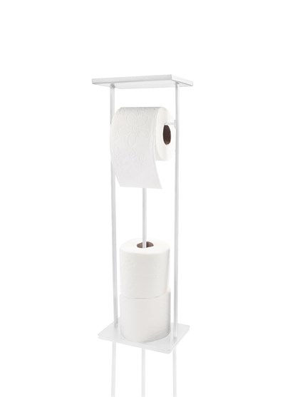 The Mia Tepsili Tuvalet Kağıdı Standı Beyaz 54x15x12 cm