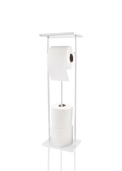 The Mia Tepsili Tuvalet Kağıdı Standı Beyaz 54x15x12 cm
