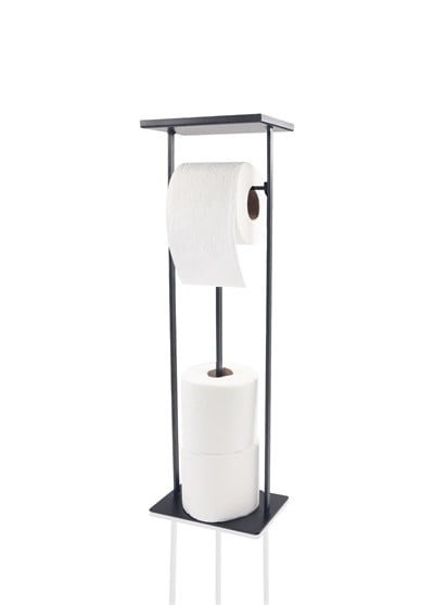 The Mia Tepsili Tuvalet Kağıdı Stand Siyah 54x15x12 cm