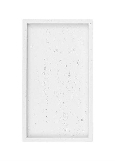 The Mia Travertine Banyo Tepsisi Beyaz 28x16x3 cm
