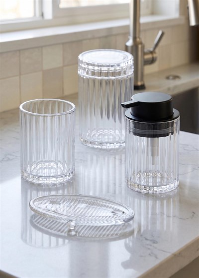 The Mia Vinka Banyo Seti 4 Parça Şeffaf 300 ml