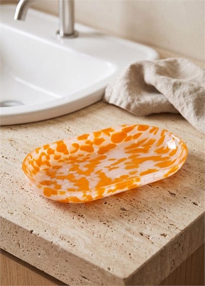 Banyo Tepsileri  Leo Banyo Tepsisi Pembe 26x14x3 cm