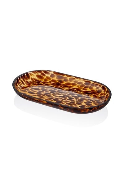 The Mia Leo Banyo Tepsisi Amber 26x14x3 cm