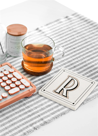 The Mia Emily Taş Bardak Altlığı - R