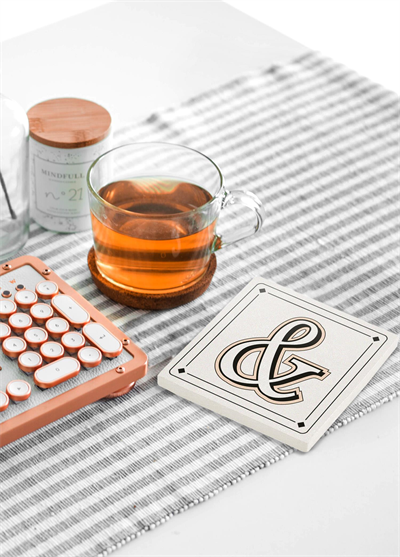 The Mia Emily Taş Bardak Altlığı - And