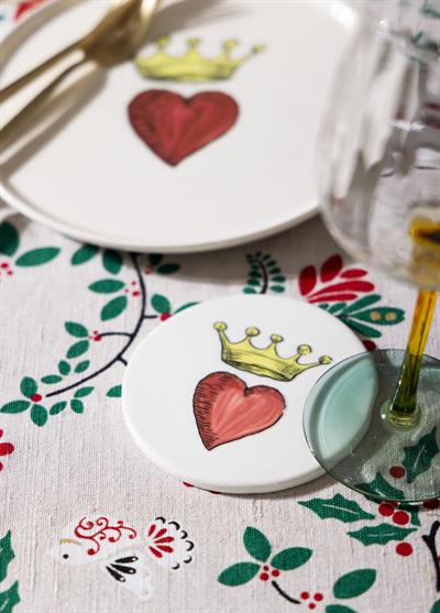 The Mia Luv Bardak Altlığı 4lü Set- 10 cm