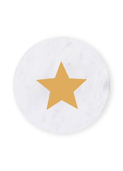 The Mia Mermer Bardak Altlığı YILDIZ