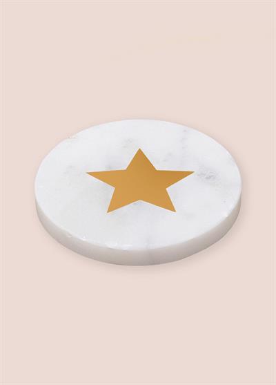 The Mia Mermer Bardak Altlığı YILDIZ