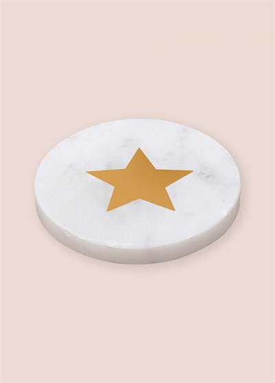 The Mia Mermer Bardak Altlığı YILDIZ