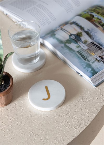 The Mia Mermer Bardak Altlığı J