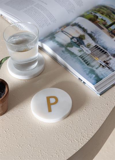 The Mia Mermer Bardak Altlığı P