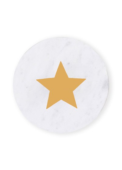 The Mia Mermer Bardak Altlığı YILDIZ