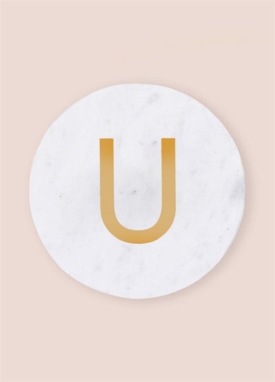 The Mia Mermer Bardak Altlığı U