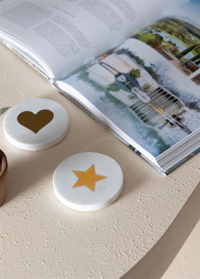 The Mia Mermer Bardak Altlığı YILDIZ