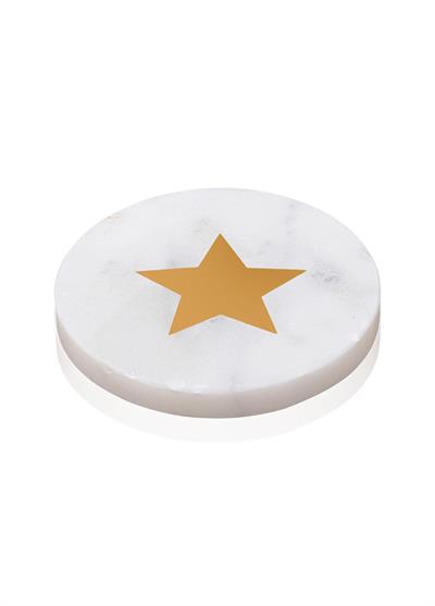 The Mia Mermer Bardak Altlığı YILDIZ