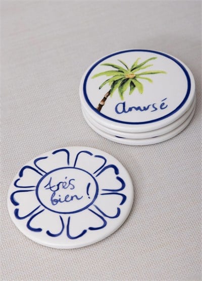 The Mia Palma Bardak Altlığı 4lü Set10 cm