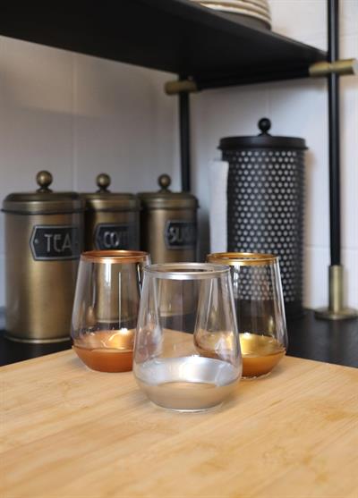 The Mia Glam Su Bardağı Kısa Bakır 6 Parça GLM0049