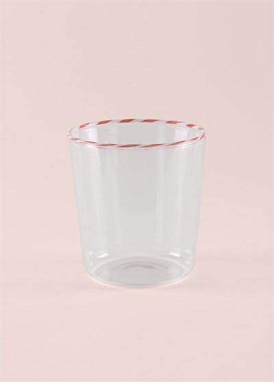 The Mia Borosilikat Su Bardağı Kırmızı 320 ml BRD0130