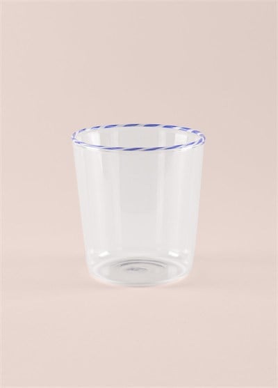 The Mia Borosilikat Su Bardağı Mavi 320 ml BRD0131