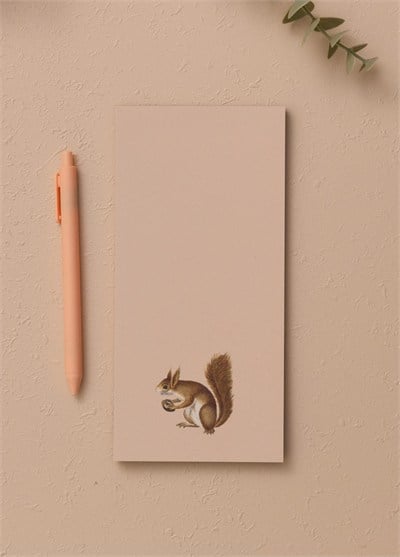 The Mia Art Line Mini Notluk Squirrel 10 x 21 cm 40 Yaprak