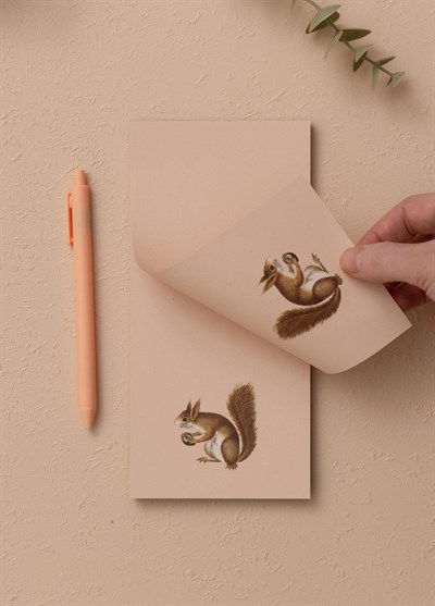 The Mia Art Line Mini Notluk Squirrel 10 x 21 cm 40 Yaprak