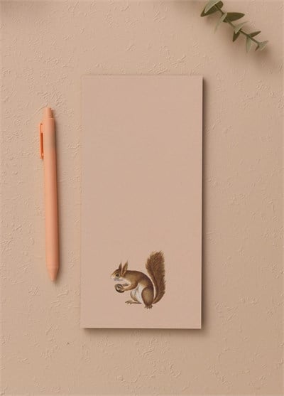 The Mia Art Line Mini Notluk Squirrel 10 x 21 cm 40 Yaprak