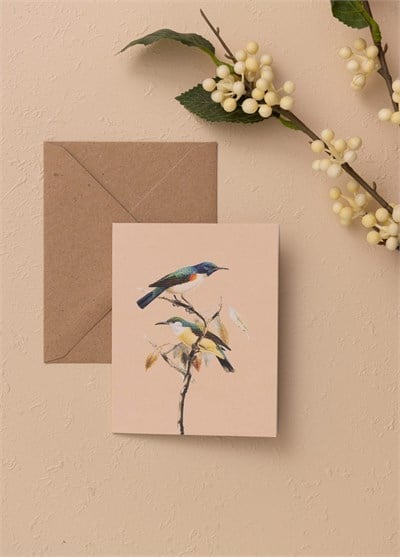 The Mia Art Line Mini Tebrik Kart Seti Blue 9x12 cm