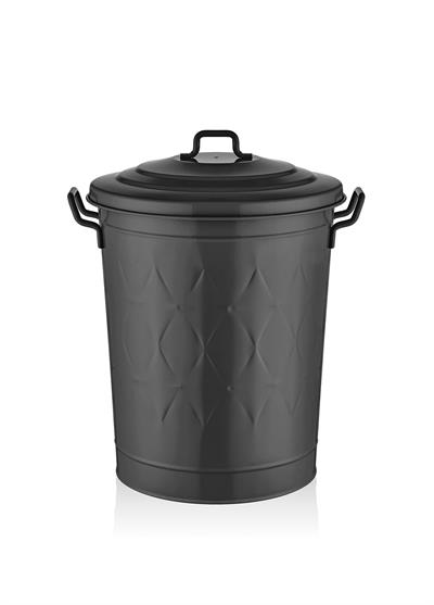 The Mia Prizma Çamaşır Sepeti Siyah