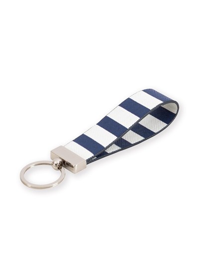 The Mia Anahtarlık Stripe Mavi Beyaz 12 cm