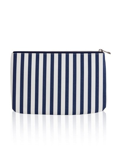 The Mia Clutch Stripe Mavi Beyaz 27 x 19 Cm