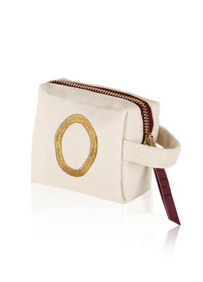 The Mia Harf Nakışlı Çanta O 14x12 cm