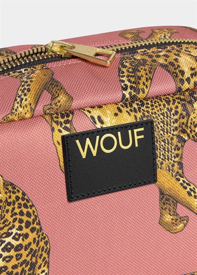WOUF Blush Leopard Toiletry Bag