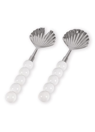 The Mia Ostrica Salata Servis Takımı Gümüş 2 Parça