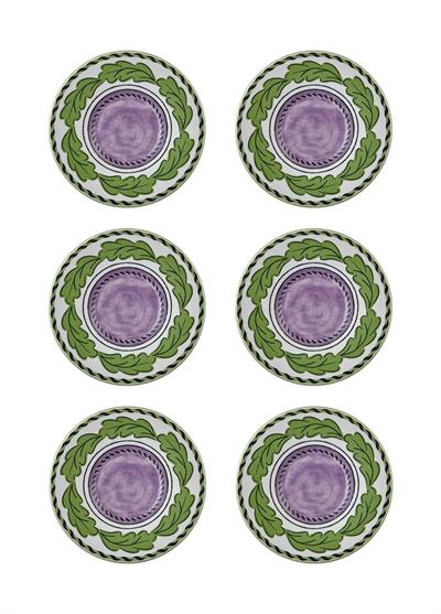 The Mia Provence Lavanta Çay Tabağı 6lı Set 13 cm