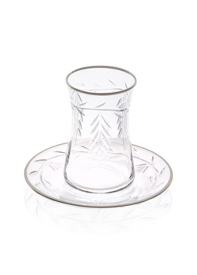 The Mia Leaf Çay Seti Gümüş 12 Parça