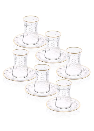 The Mia Leaf Çay Seti Gold 12 Parça