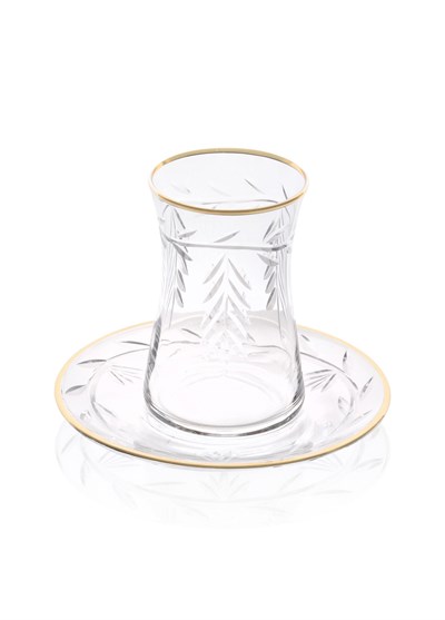 The Mia Leaf Çay Seti Gold 12 Parça