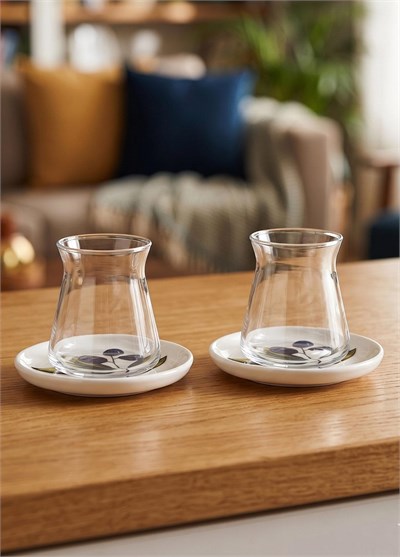 The Mia Olivos 12 Parça 6 Kişilik Çay Seti