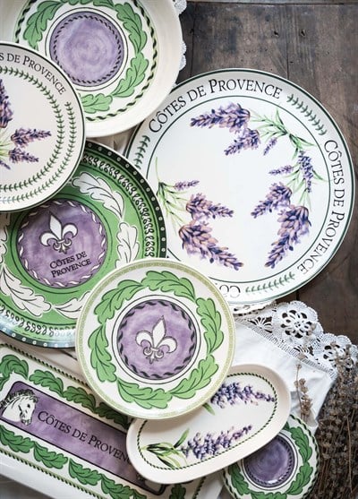 The Mia Provence Lavanta Çay Tabağı 6lı Set 13 cm