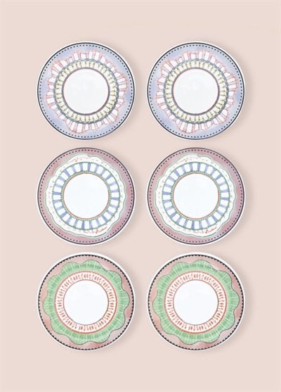 The Mia Spring Çay Tabağı 6lı Set 13 cm