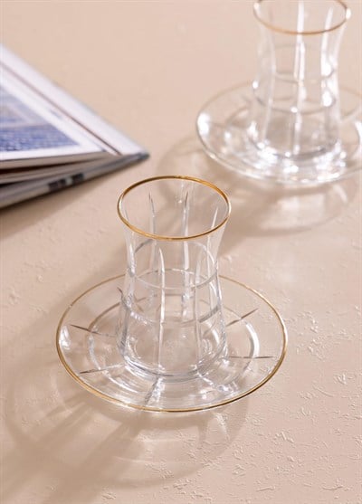 The Mia Vintage Çay Seti Gold 12 Parça