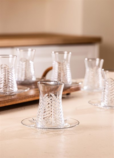 The Mia Wheat Çay Seti Gümüş 12 Parça