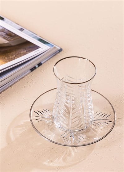 Çay ve Tabağı Seti The Mia Wheat Çay Seti Gümüş 12 Parça