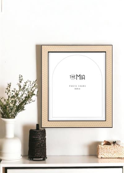 The Mia Rotan Fotoğraf Çerçevesi Siyah 35x30 cm