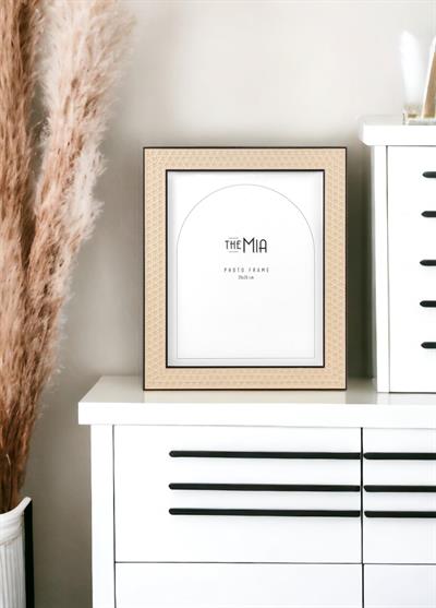 The Mia Rotan Fotoğraf Çerçevesi Siyah 25x30 cm