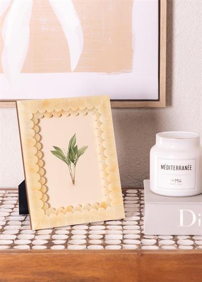 The Mia Wavy Fotoğraf Çerçevesi Sarı 18x23 cm