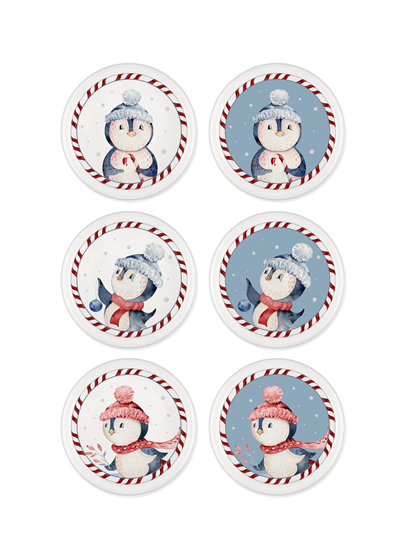 The Mia Penguin Çerezlik 6 Parça 10 cm NEW018