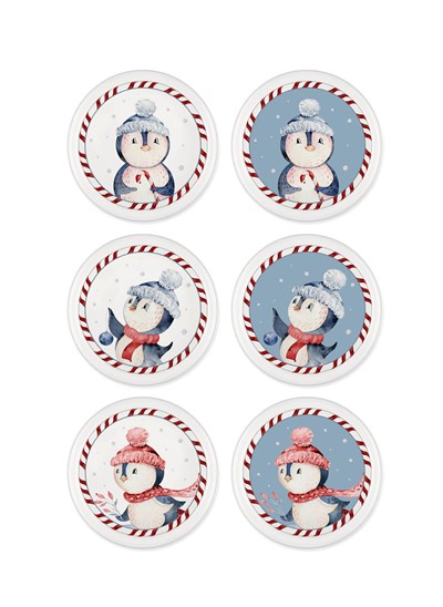 The Mia Penguin Çerezlik 6 Parça 10 cm NEW018